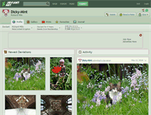 Tablet Screenshot of dicky-mint.deviantart.com