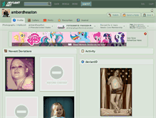 Tablet Screenshot of amberdheaston.deviantart.com