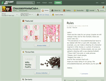 Tablet Screenshot of chocolatewonkaclub.deviantart.com