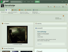 Tablet Screenshot of eternalvestige.deviantart.com