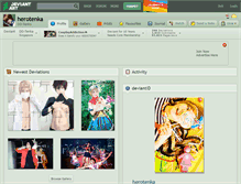 Tablet Screenshot of herotenka.deviantart.com