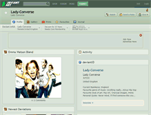 Tablet Screenshot of lady-converse.deviantart.com