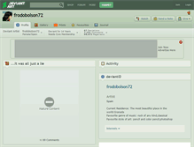 Tablet Screenshot of frodobolson72.deviantart.com