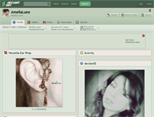 Tablet Screenshot of amelialune.deviantart.com