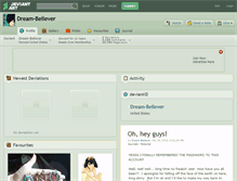 Tablet Screenshot of dream-believer.deviantart.com