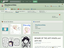 Tablet Screenshot of dizzydancerdaisy.deviantart.com