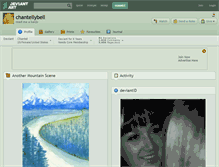 Tablet Screenshot of chantellybell.deviantart.com