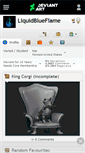 Mobile Screenshot of liquidblueflame.deviantart.com