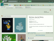 Tablet Screenshot of duessa.deviantart.com