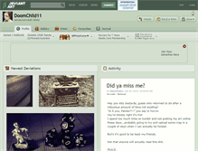 Tablet Screenshot of doomchild11.deviantart.com