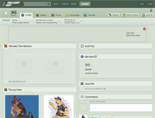 Tablet Screenshot of jklj.deviantart.com