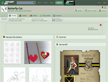 Tablet Screenshot of butterfly-cat.deviantart.com