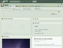 Tablet Screenshot of foood.deviantart.com