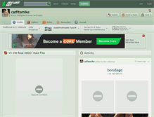 Tablet Screenshot of catfitemike.deviantart.com
