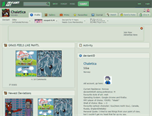 Tablet Screenshot of chaletica.deviantart.com