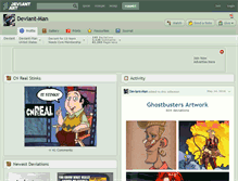 Tablet Screenshot of deviant-man.deviantart.com