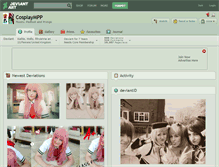 Tablet Screenshot of cosplaympp.deviantart.com