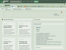 Tablet Screenshot of nacree.deviantart.com