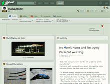 Tablet Screenshot of malkavian40.deviantart.com