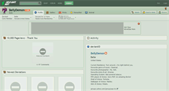Desktop Screenshot of bellydemon.deviantart.com