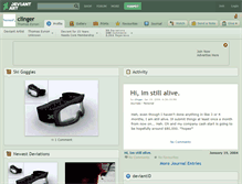 Tablet Screenshot of clinger.deviantart.com