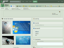 Tablet Screenshot of mkuw.deviantart.com