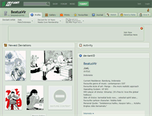 Tablet Screenshot of beatusvir.deviantart.com