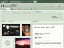 Tablet Screenshot of iknowwhatyouare.deviantart.com