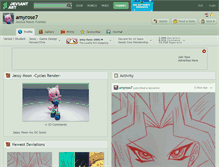 Tablet Screenshot of amyrose7.deviantart.com