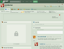 Tablet Screenshot of amelda-kun.deviantart.com