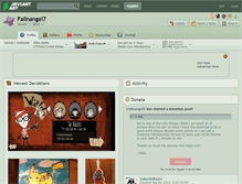 Tablet Screenshot of fallnangel7.deviantart.com