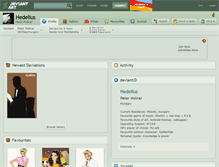 Tablet Screenshot of hedelius.deviantart.com