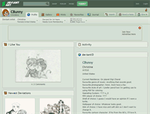 Tablet Screenshot of cbunny.deviantart.com