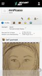 Mobile Screenshot of mrspicasso.deviantart.com