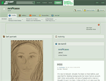 Tablet Screenshot of mrspicasso.deviantart.com