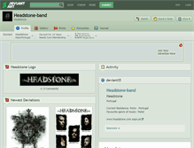 Tablet Screenshot of headstone-band.deviantart.com