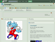 Tablet Screenshot of chaosangel5.deviantart.com