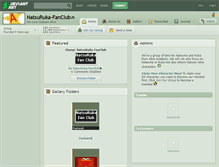 Tablet Screenshot of natsuruka-fanclub.deviantart.com