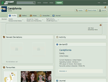 Tablet Screenshot of candyfornia.deviantart.com