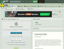 Tablet Screenshot of efdg.deviantart.com