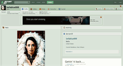 Desktop Screenshot of bellablue888.deviantart.com