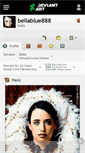 Mobile Screenshot of bellablue888.deviantart.com