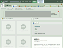 Tablet Screenshot of doughtub.deviantart.com