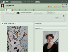 Tablet Screenshot of dreamerzina.deviantart.com