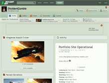 Tablet Screenshot of dissidentzombie.deviantart.com