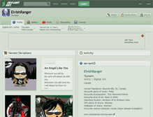 Tablet Screenshot of elvishranger.deviantart.com