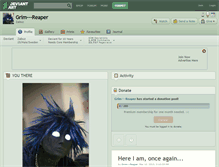 Tablet Screenshot of grim---reaper.deviantart.com