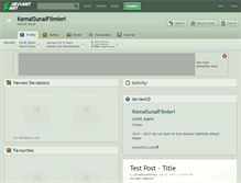 Tablet Screenshot of kemalsunalfilmleri.deviantart.com