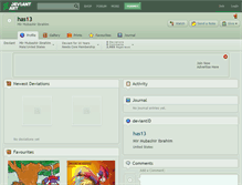 Tablet Screenshot of has13.deviantart.com