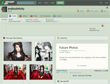 Tablet Screenshot of endlessfelicity.deviantart.com